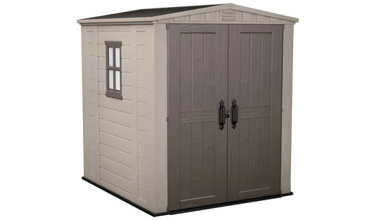 Keter Factor Apex Garden Storage Shed 6 × 6 ft