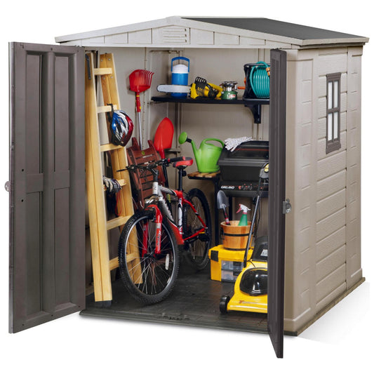 Factor Apex Garden Storage Shed 6 × 6 ft